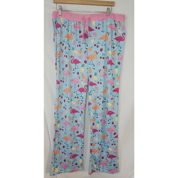 Munki Munki- 2 piece pajama pants- Flamingos and Baby Yoda- size XL - Picture 2 of 13